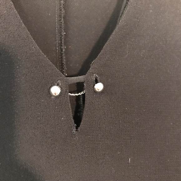 Zara Basic Short Sleeve Black Dress - Picture 5 of 5